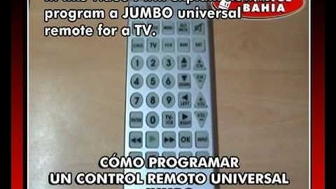 HOW TO PROGRAM YOUR TV WITH EMERSON JUMBO QUANTUM FX REM-114 UNIVERSAL REMOTE CONTROL