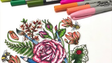 Day. 1. How to "Blend" with Sharpie Markers