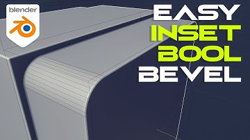 Blender tutorial - Easy INSET Boolean Bevels with Boxcutter