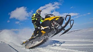 : #     (COOL MOMENTS ON SNOWMOBILES)