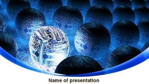 Cyber Brain PowerPoint Template by PoweredTemplate.com