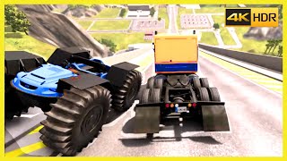 Collapsing Bridge Pileup Car Crashes #25 - BeamNG DRIVE