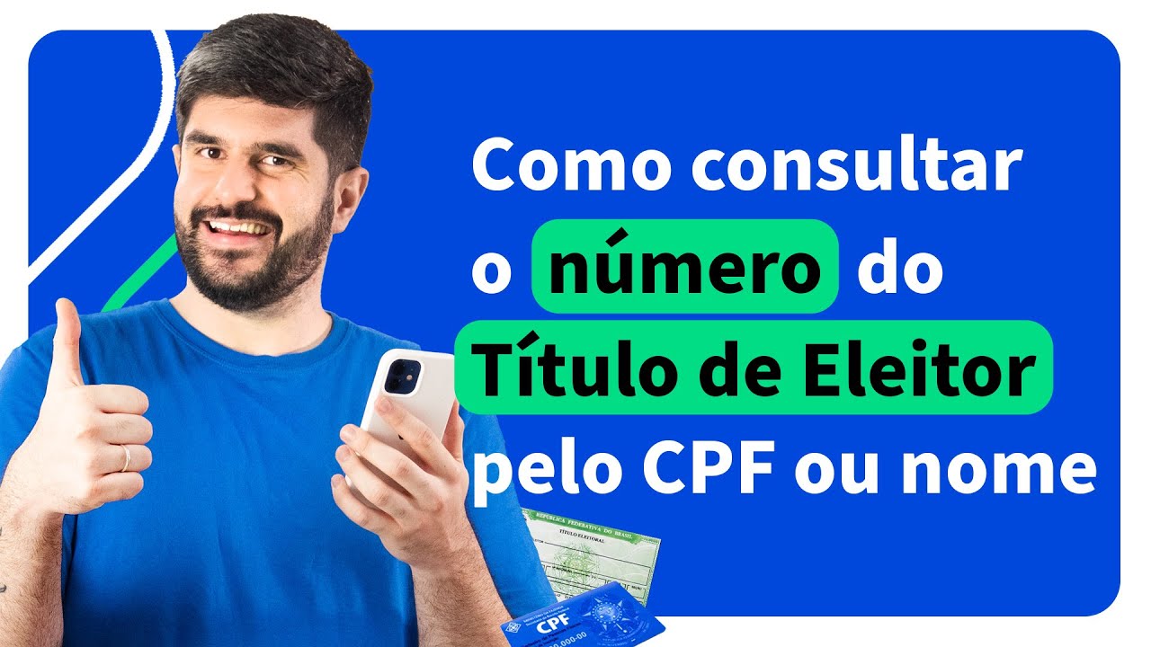 Como saber o n mero do meu t tulo de eleitor pelo cpf ou nome acordo