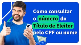 Como Saber o Numero do Meu Titulo de Eleitor pelo CPF ou Nome Acordo Certo