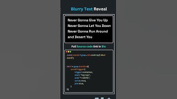 Discover the MAGIC of Blurry Text Reveal with CSS  #coding #css 🚀