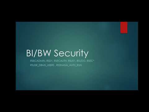 BW/BI Security