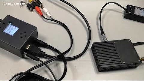 COFDM Wireless video transmitter receiver transmission with removable configuration parameter board