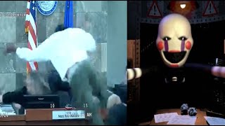 Judge gets attacked by the Puppet in Court