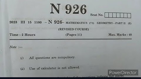 MH 10th Math 2 SSC Board Paper 2023 I Geometry SSC Board Question Paper Full Solution 2023 |