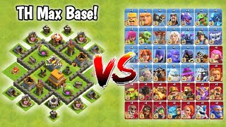 MaxTown Hall 4 Base vs Max All Normal and Super Troops! || Clash of Clans (Part 2)