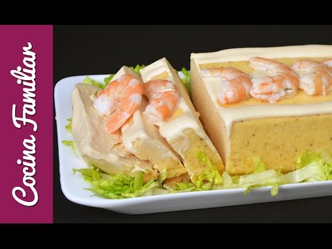 Pastel de merluza y langostinos - pastel de langostinos javier romero - pastel de pescado