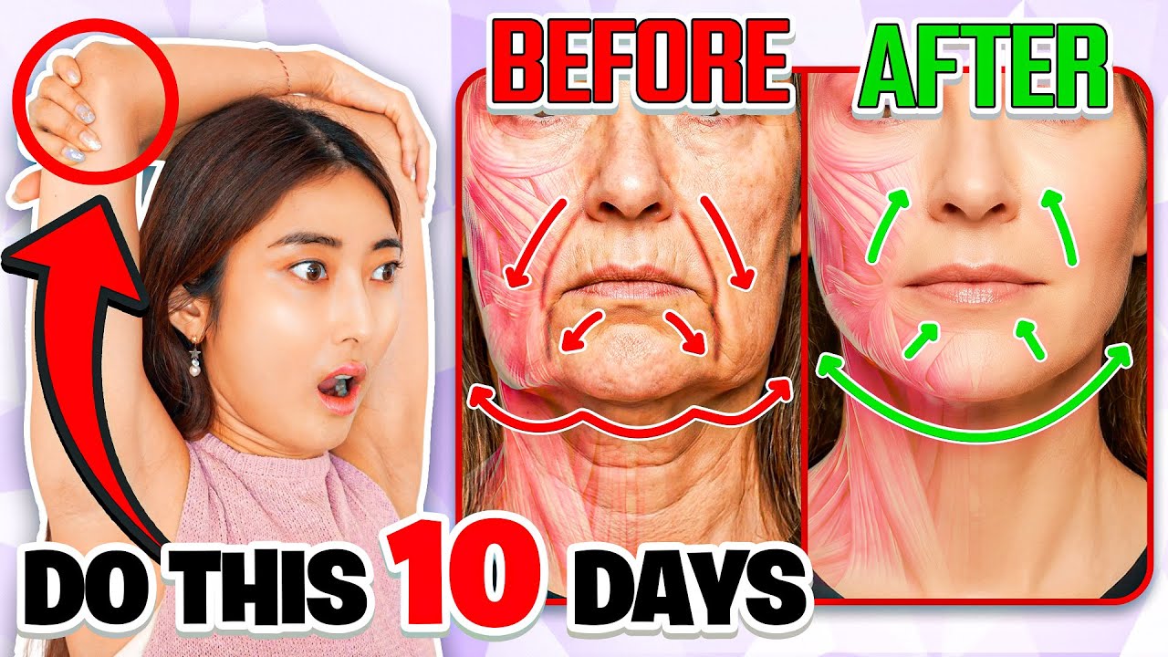 This 1 Simple Exercise Lifts Your Entire Face🔥99% Don’t Know This Face Lifting Technique