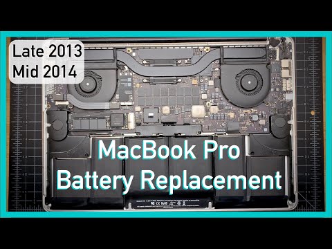 видео: Battery Replacement - MacBook Pro 15" (Late 2013-Mid 2014 Retina)