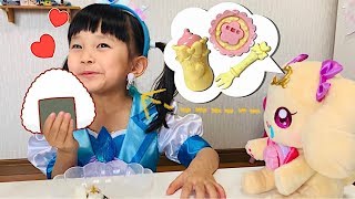 ラテはおなかがすいた？　キュアフォンテーヌがおしょくじセットをお買い物❤️　寸劇　お世話ごっこ　4歳　幼稚園児　ヒーリングっど♥プリキュアコラボ