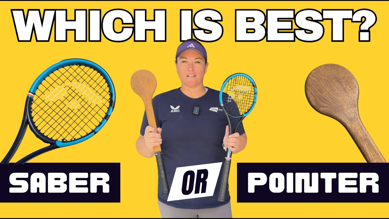Functional Tennis Saber Racket vs Pointer Training Aid