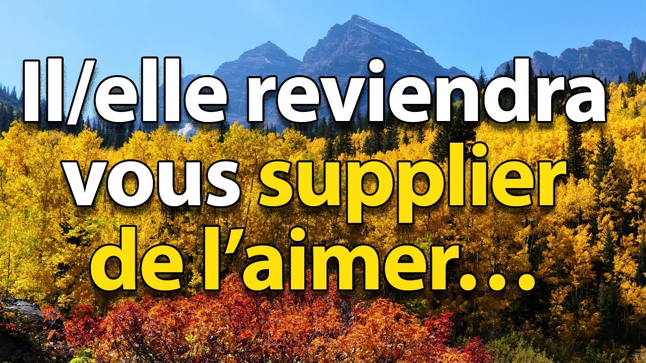 IL/Elle REVIENDRA TE SUPPLIER DE LUI DONNER DE L'AMOUR | STOÏCISME