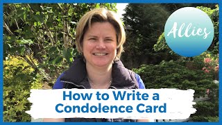 How to write a good condolence card for a death in 2020 #sympathy #condolence #letter #card #writing
