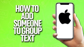 How To Add Someone To A Group Text In iPhone Tutorial