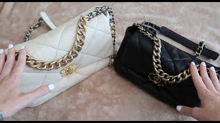 CHANEL 19 BAG 30CM 20 × 30 × 10 CM 黑色 金扣