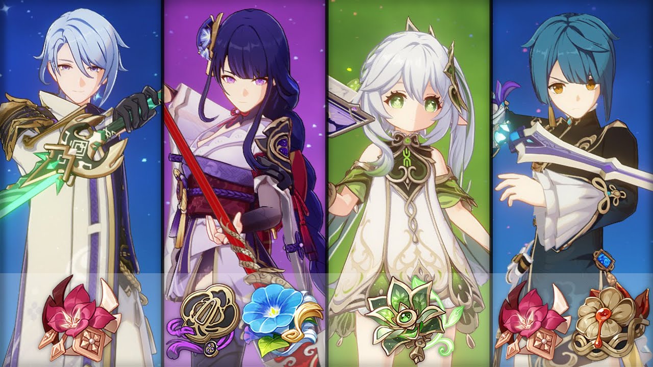 Flowers of Eternity | Abyss 12-1-1 | Ayato Raiden Nahida Xingqiu ...