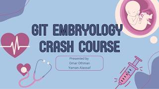 GIT Embryology Crash Course || Yaman Alassaf and Omar Othman