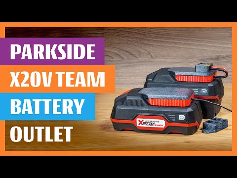 Parkside X20V Battery Outlet Universal Adapter for Testing Charging and Powering other devices