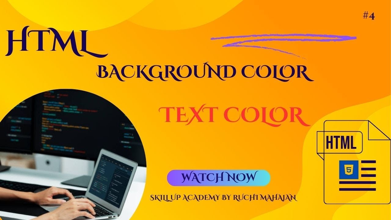 Html background color! Html Text color! change background & text color ...