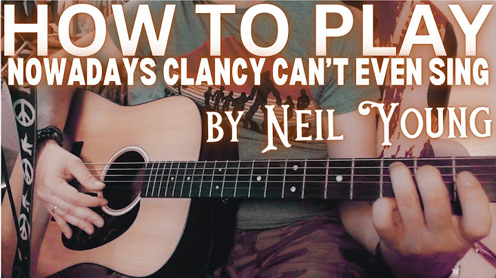 Nowadays Clancy Can't Even Sing Acoustic version - Acoustic performance video thumbnail