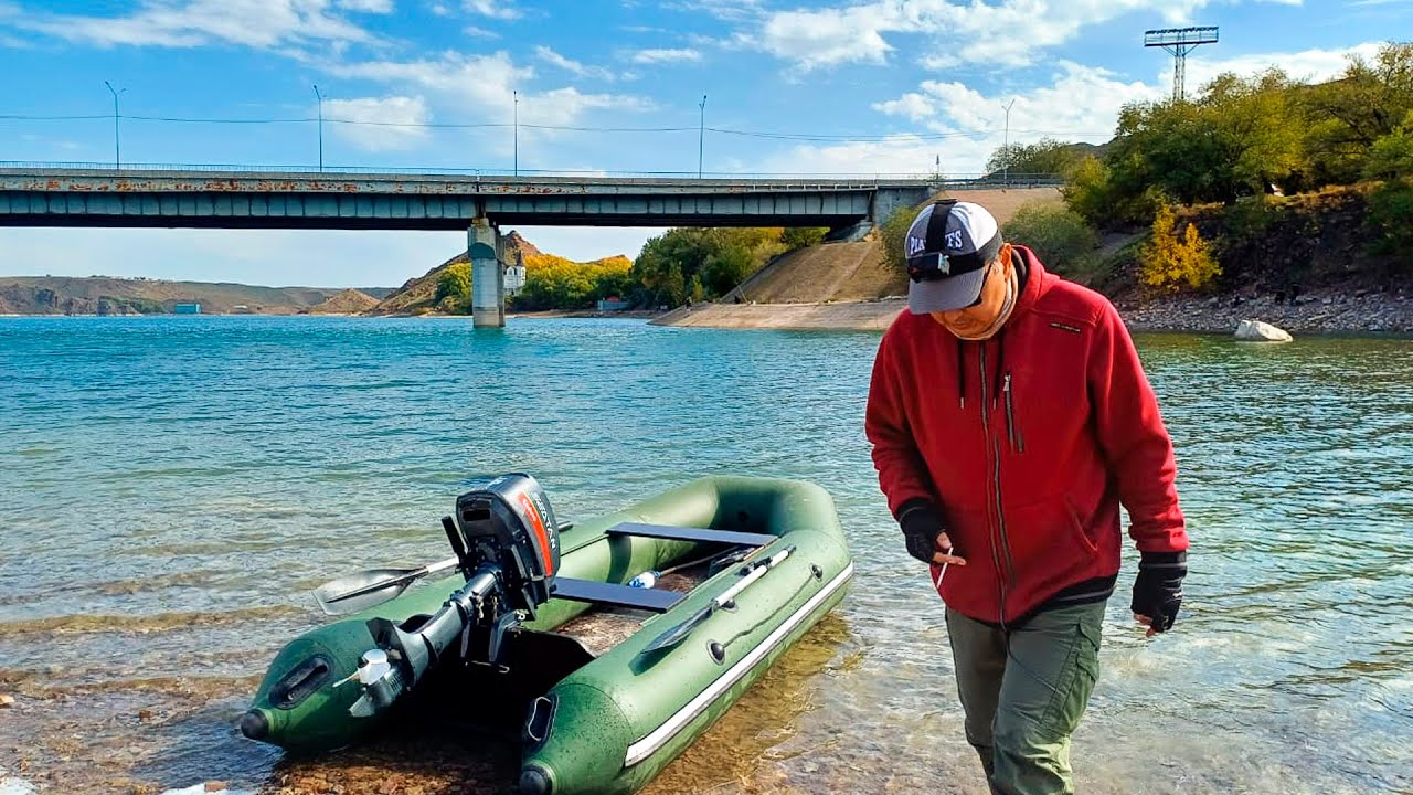 ЧУТЬ не угробили ЛОДОЧНЫЙ МОТОР за 330K, Обкатка мотора на Капчагае, октябрь 2023