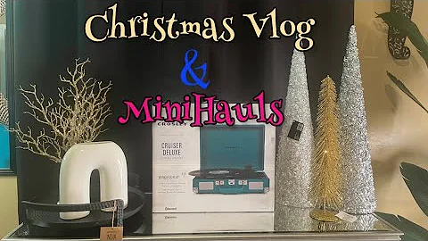 *NEW* CHRISTMAS VLOG +  MINI SHOPPING HAULS & DECORATE WITH ME