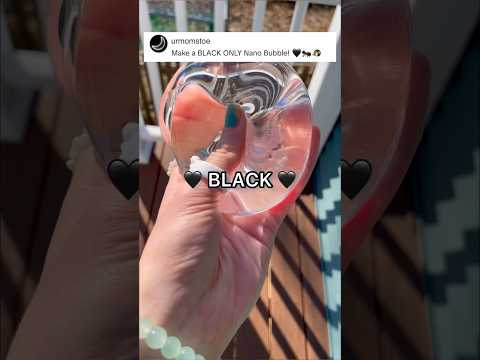 I Made a BLACK ONLY VIRAL NANO TAPE BALLOON Fidget!🖤🐜🐧😱🫧*rip DIY satisfying nano bubble ASMR*