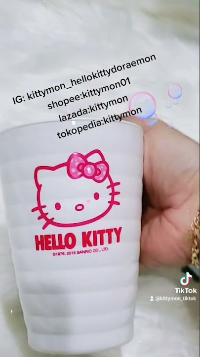 gelas melamin sanrio hello kitty