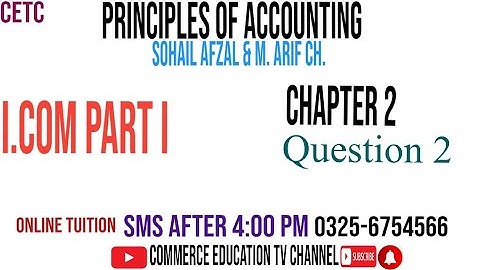 Accounting Equation/Principles of Accounting/I.Com - Lecture 2