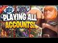 Playing on All 14 of My Clash of Clans Accounts in One Video!