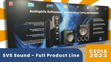 SVS Subwoofer + Speaker Booth Tour - Full Product Line -  Cedia 2023