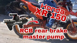 RCB rear brake master pump | honda xr150