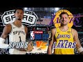 San Antonio Spurs vs Los Angeles Lakers Live Play by Play &amp; Scoreboard