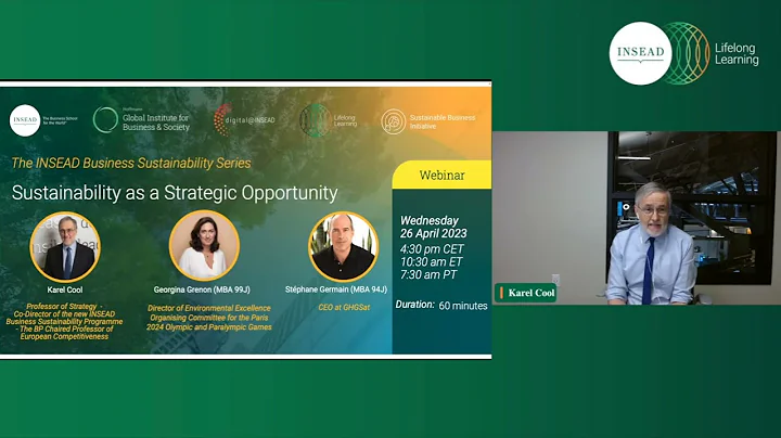 Sustainability as a Strategic Opportunity