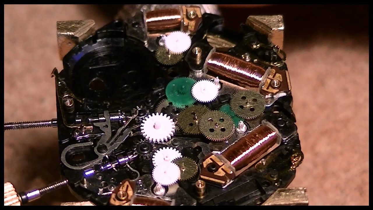 How to disassemble a 7T32 movement - Part 6 - YouTube