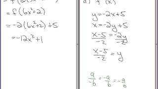 7 C Composition of Function and Inverse