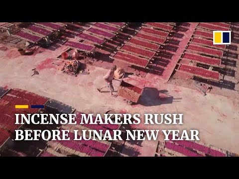 Chinese incense workers making a third of global supply scramble ahead of Lunar New Year
