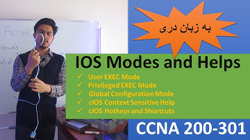 Lesson 40 - Cisco IOS Modes and Helps درس چهلم: مود ها و کمک های سیستم عامل سیسکو