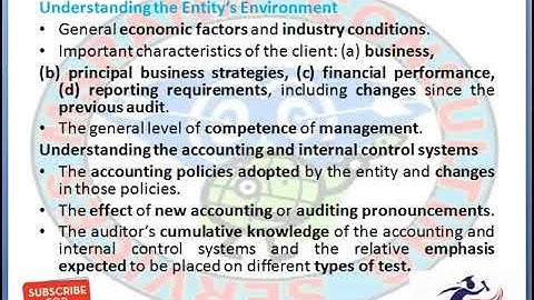 Assurance   Process of Assurance  Planning the Assignment  Chapter 03 Part 1