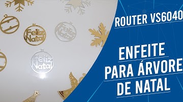 Visutec | Router VS6040 | Faça enfeite para árvore de natal