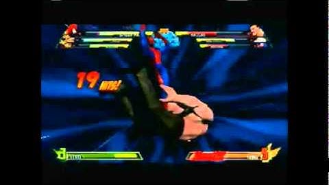Marvel vs Capcom 3-Spiderman,Ironman,C.Viper Playthrough part 2