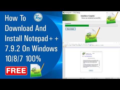 ✅ How To Download And Install Notepad++ 7.9.2 On Windows 10/8/7 100% Free ( January 2021 )