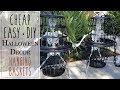 Easy • Cheap • Halloween Decor Hanging Baskets • DIY • Dollar Tree