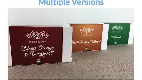 Multiple Versions of Custom Printed Soap Boxes