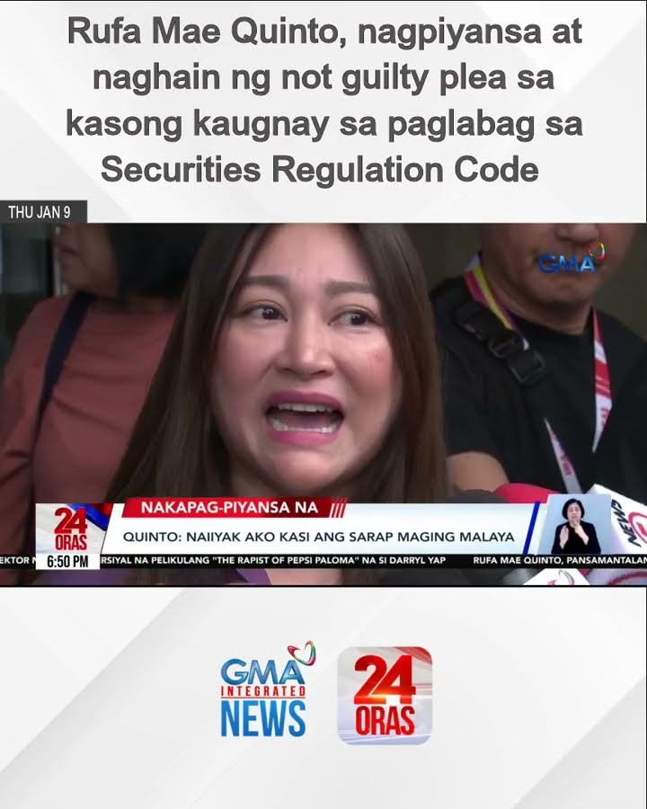 Rufa Mae Quinto, nagpiyansa at naghain ng not guilty plea sa kasong kaugnay sa paglabag... | 24 Oras