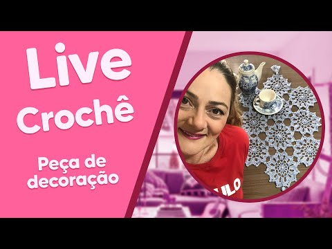 LIVE de Crochê com Renata Vieira - Centro de Mesa